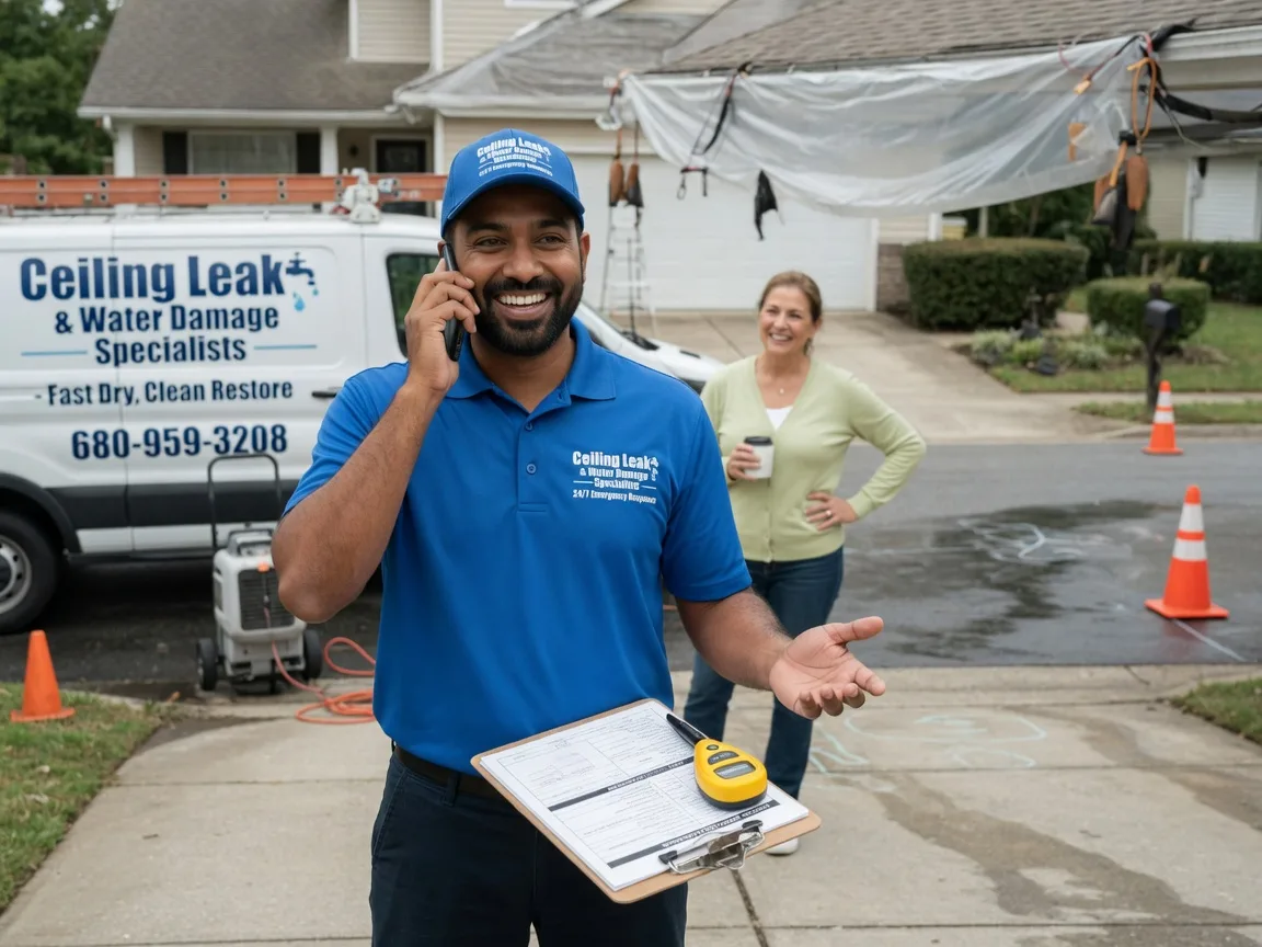 Ceiling Leak Cleanup Evant, TX FAQs